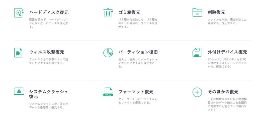 EaseUS Data Recavery できること