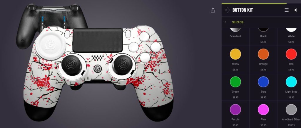 ScufGamingカスタマイズ画面